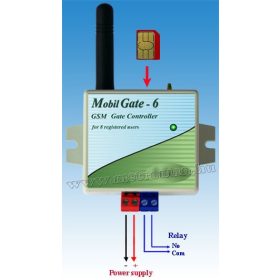  Rácsengetéssel vezérelhető GSM kapunyitó és távirányító, MobilGate-6