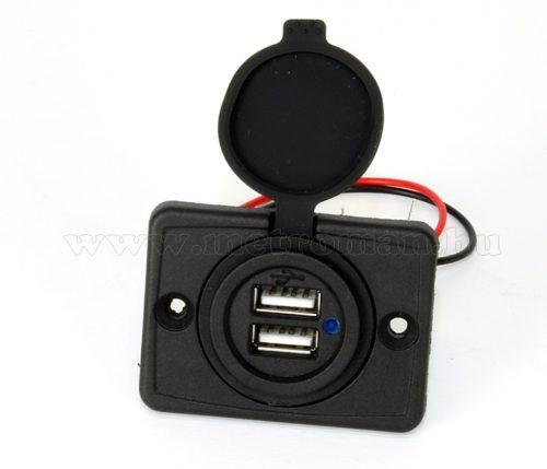 Beépíthető, vízálló nagyteljesítményű USB töltő aljzat MG522USB