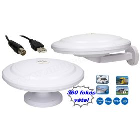   Autó, lakókocsi, lakóautó és kemping DVB-T TV antenna Mistral ANT04