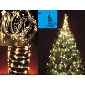   Karácsonyi kültéri LED égősor, 10 ágú csokor Fényfüzér,  ML 250/WW Meleg Fehér