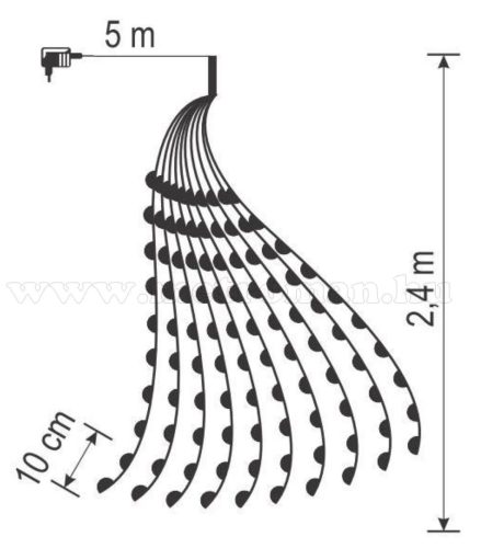 Karácsonyi micro ledes fényfüzér ML 250G/WW