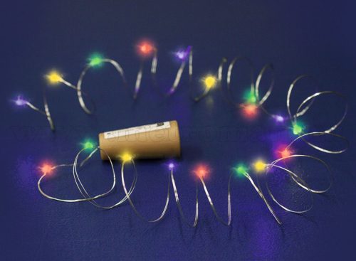 Micro LED-es elemes fényfüzér színes MLD 20/M