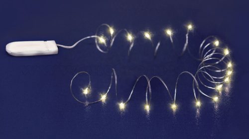 Micro LED-es elemes fényfüzér melegfehér MLF 20/WW