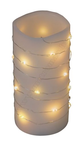 Micro LED-es elemes fényfüzér melegfehér MLF 20/WW