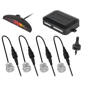   Tolatóradar Extra szenzorral, LED kijelzővel MM-0104S Ezüst