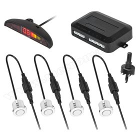   Tolatóradar Extra szenzorral, LED kijelzővel MM-0104W fehér