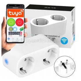   Android, iPhone mobiltelefonnal távirányítható Wifi konnektor és fogyasztásmérő Kruger&Matz MM2203-WIFI TuyaSmart