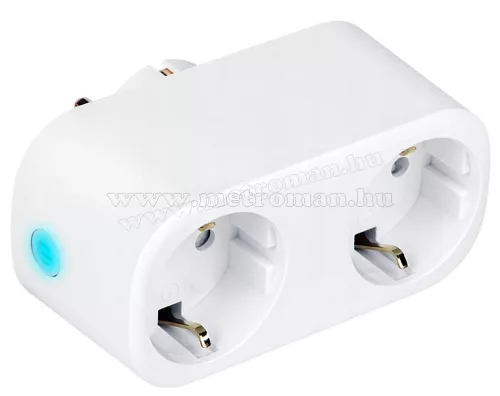 Android, iPhone mobiltelefonnal távirányítható Wifi konnektor és fogyasztásmérő Kruger&Matz MM2203-WIFI TuyaSmart