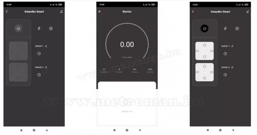 Android, iPhone mobiltelefonnal távirányítható Wifi konnektor és fogyasztásmérő Kruger&Matz MM2203-WIFI TuyaSmart