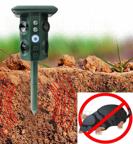 Napelemes Ultrahangos nagyteljesítményű multifunkciós kisállatriasztó MM2501A-QUAD-Solar