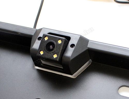 Rendszámtábla keretbe integrált tolatókamera Mlogic MM-3633 LED