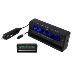   Digitális autós külső-belső LCD hőmérő és feszültség mérő MM5435