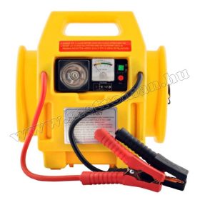   Hordozható gyorsindító, Bikázó beépített akkuval és autós kompresszorral M591