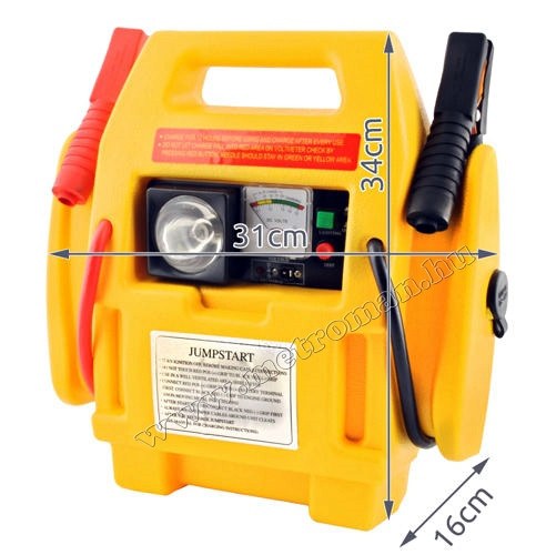 Hordozható gyorsindító, Bikázó beépített akkuval és autós kompresszorral M591