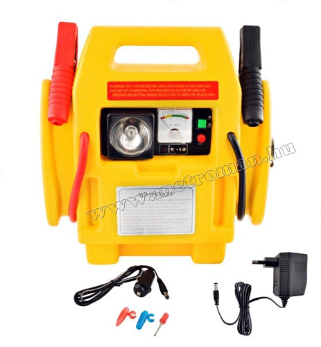 Hordozható gyorsindító, Bikázó beépített akkuval és autós kompresszorral M591