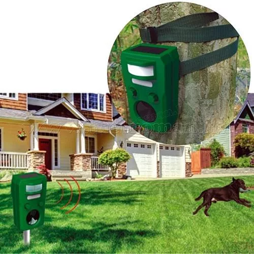 Ultrahangos, napelemes Multi Frekvenciás kisállat riasztó MT Solar MM-7029-New