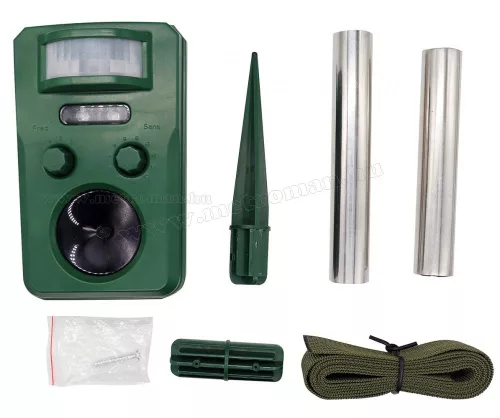 Ultrahangos, napelemes Multi Frekvenciás kisállat riasztó MT Solar MM-7029-New