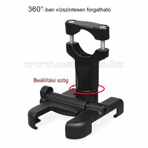 Alumínium motoros telefontartó, fekete MM7377B