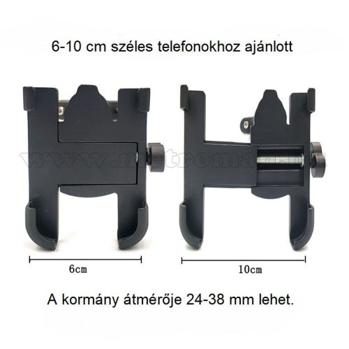 Alumínium motoros telefontartó, fekete MM7377B