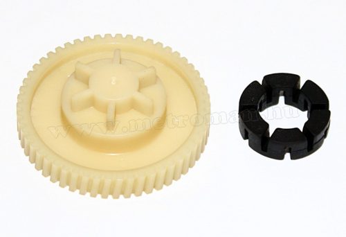 Ablakemelő alkatrész, fogaskerék gumikerékkel