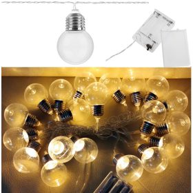   Gömb izzó formájú elemes LED fényfüzér hangulat világítás MM8623