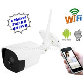   Vezeték nélküli kültéri Wifi IP, Android iPhone SD DVR megfigyelő kamera MM8792 FHD