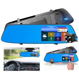   Autós menetrögzítő és tolatókamera érintőképernyős tükör LCD monitorral MM-980 FHD