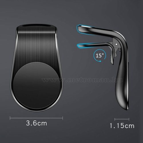 Mágneses autós telefontartó szellőzőrácsra MM9856B