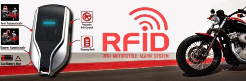 Közelítésérzékelős motorriasztó távindítással Micca MMC760 RFID