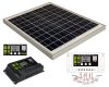 12V 20 Watt napelemes töltő szett töltésvezérlővel Poly Solar MP-20W-10A-PWM