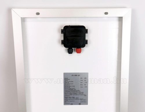 12V 30 Watt napelemes töltő szett töltésvezérlővel Poly Solar MP-30W-10A-PWM