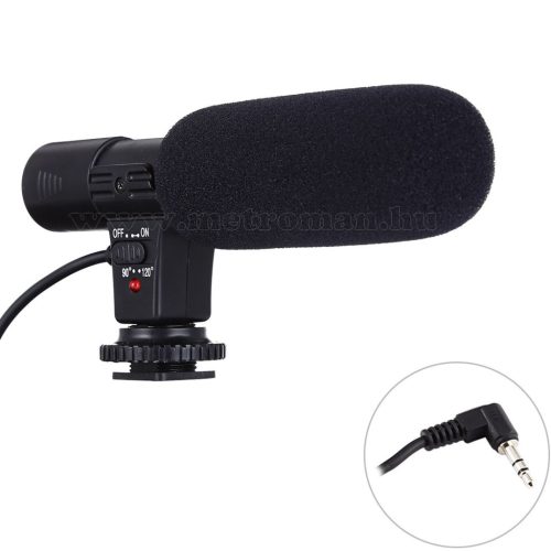 Sztereó mikrofon videó kamerához és DSLR fényképezőhöz MP6010