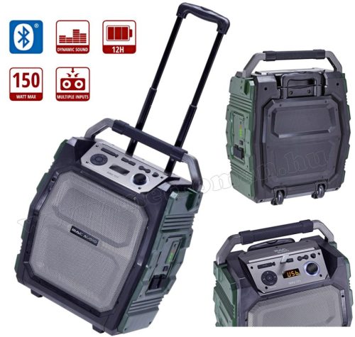 Hordozható USB/SD MP3 Bluetooth Karaoke hangfal és zenelejátszó MacAudio MRS 777