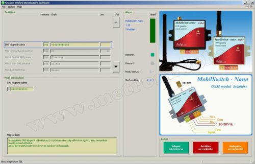 GSM hívó és GSM távirányító modul, MobilSwitch-Micro