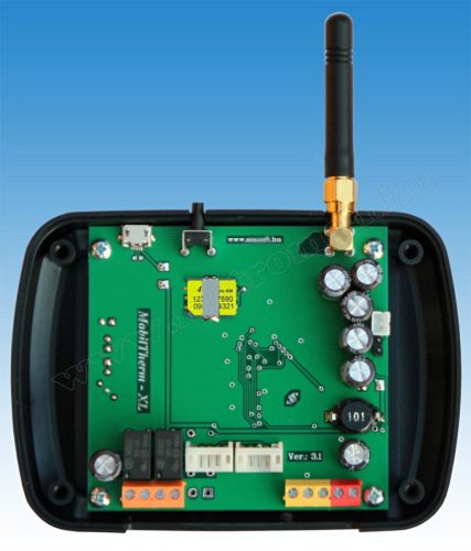 GSM hőmérő, hőmérséklet riasztó és fűtés távirányító MobilTherm-2-XLA