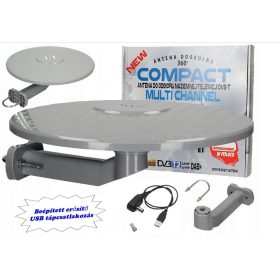   Digitális DVB-T autós, hajó és lakókocsi, erkély TV antenna Multi Channel DVT-T TV-USB-S