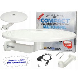   Digitális DVB-T autós, hajó és lakókocsi, erkély TV antenna Multi Channel DVT-T TV-USB-WH