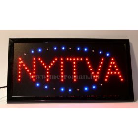 LED világító reklám tábla, NYITVA LDH-008