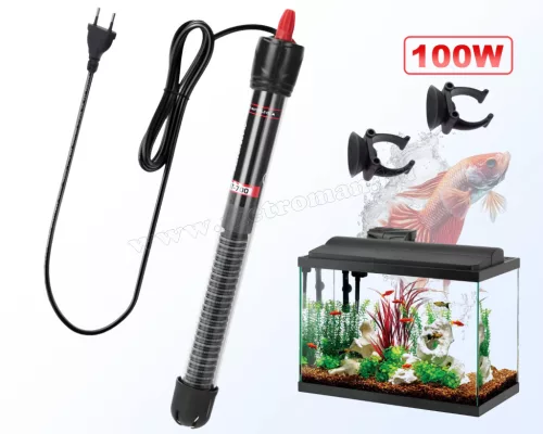 Akváriumfűtő vízmelegítő termosztáttal 100W MO957