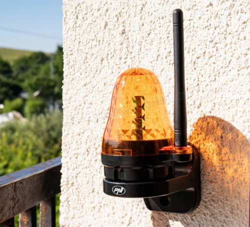 Elektromos kapu villogó lámpa antennával MP150-LED 12V-230V