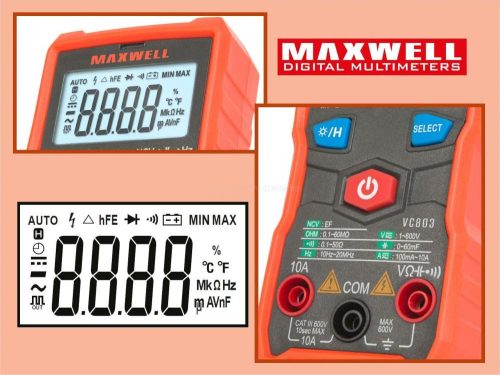 Automata multiméter Érintés mentes feszültség detektor VC803
