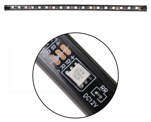 iOS Android vezérlésű Autós RGB LED belső világítás MP3750