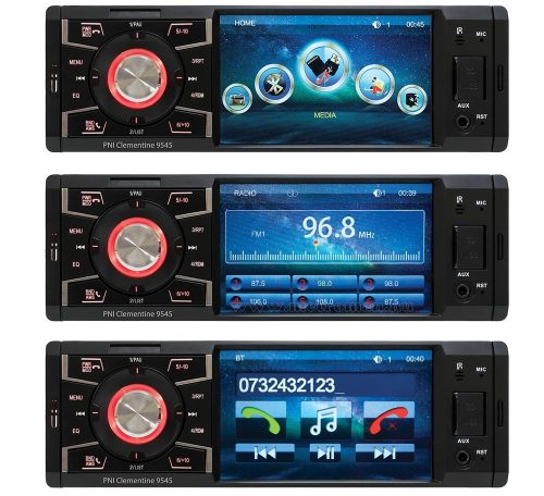 Bluetooth multimédiás autórádió fejegység 4"-os LCD monitorral Clementine MP5-9545BT LCD