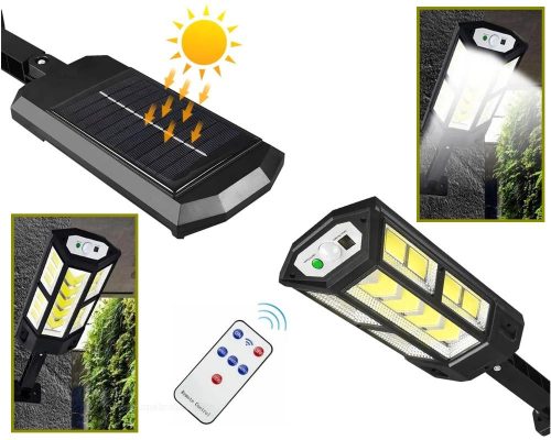 Napelemes udvari kerti LED lámpa mozgásérzékelővel MP897C-SOLAR