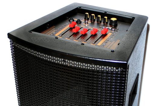 Aktív hangfal karaoke szett, USB/SD MP3 Bluetooth hangszóró vezeték nélküli mikrofonnal PAX25BT SZETT