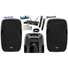   Profi karaoke és hangosító szett vezeték nélküli mikrofonnal PAX41PRO-BT-MVN900