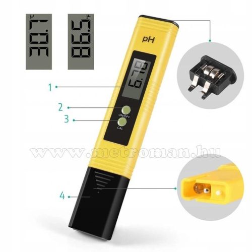 Digitális PH mérő készülék PH-02