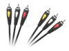 3RCA-3RCA kábel 1,8 m Cabletech Eco-Line 