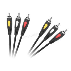 3RCA-3RCA kábel 1,8 m Cabletech Eco-Line 