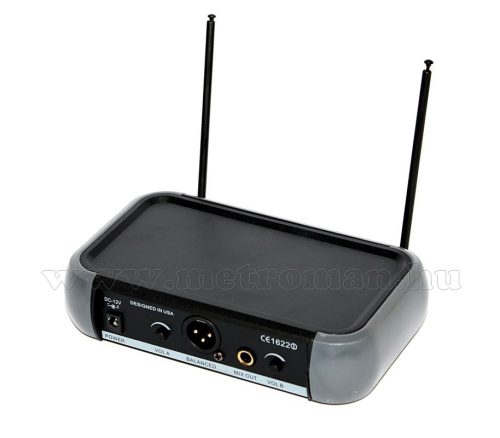 Vezeték nélküli mikrofon, kézi és fej mikrofonnal PRM-903